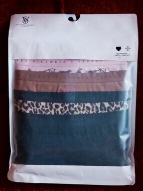 💗NWT! Comfy & Cute Victoria's Secret 5-Pk Stretch Cotton High-Leg Brief Panties